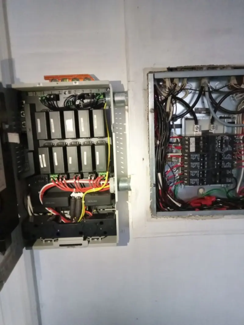 Electrical panel upgrade completed for Security Camera Wiring in Hopkinton